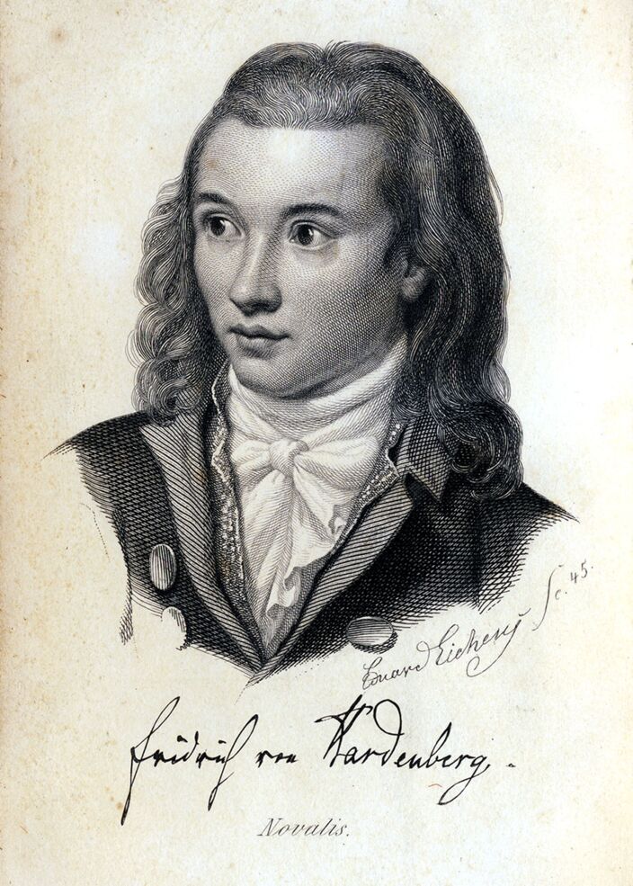 Eduard Eichens, Porträt Novalis, 1845
